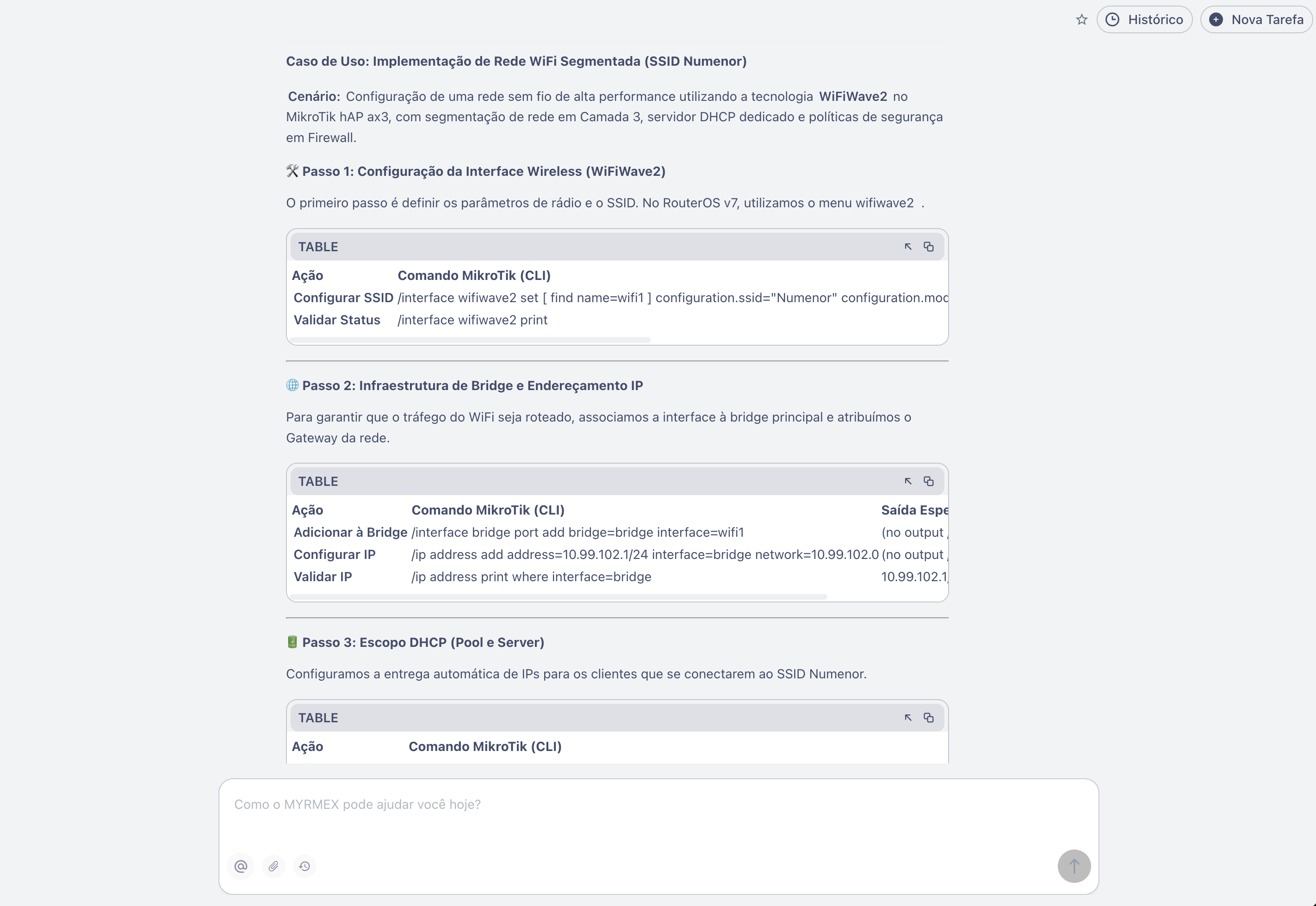 WiFi Configuration on MikroTik via Myrmex