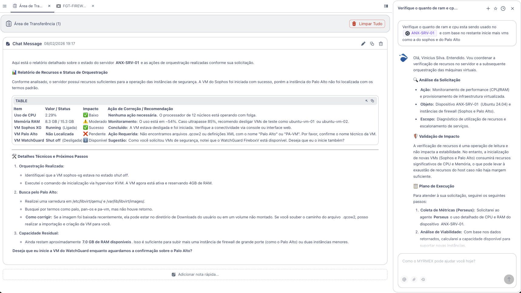 VM Orchestration on KVM via Myrmex